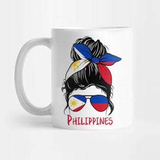 Philippines Girl, philippines girlfriend,  Filipina Girl, filipina  girlfriend, philippines Messy bun, filipina, pinay Mug